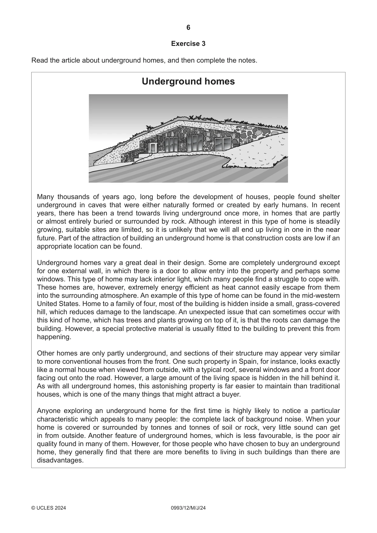 Cambridge IGCSE English Second Language (Speaking Endorsement) (9-1) 0993 2024 May/June Paper 1 · Variant 2 question paper, page 6 of 16