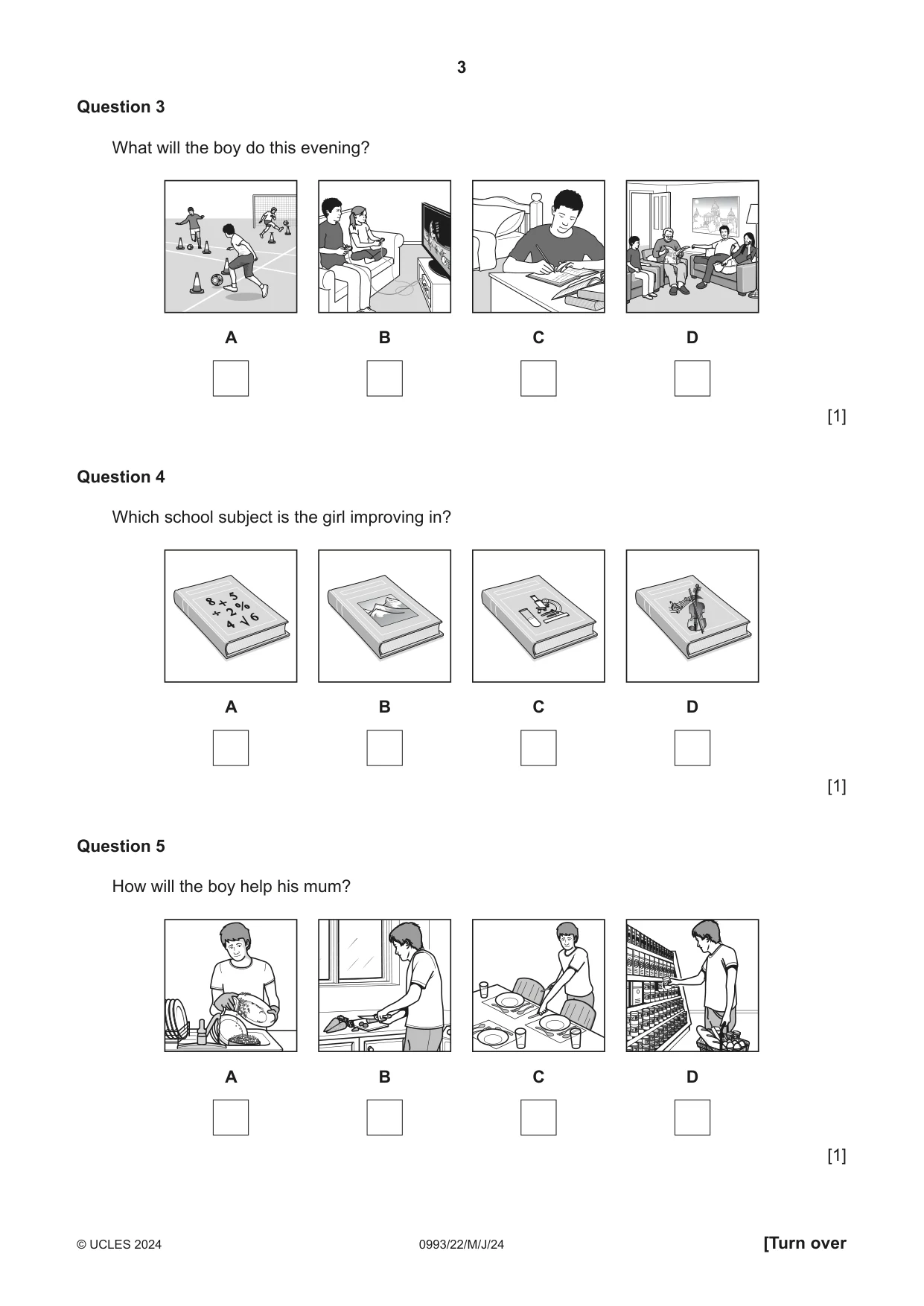 Cambridge IGCSE English Second Language (Speaking Endorsement) (9-1) 0993 2024 May/June Paper 2 · Variant 2 question paper, page 3 of 16