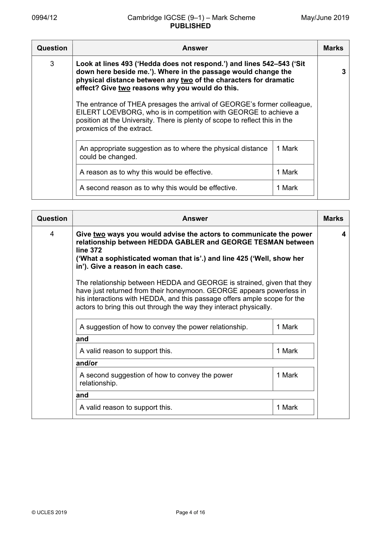 Mark scheme, page 4 of 16