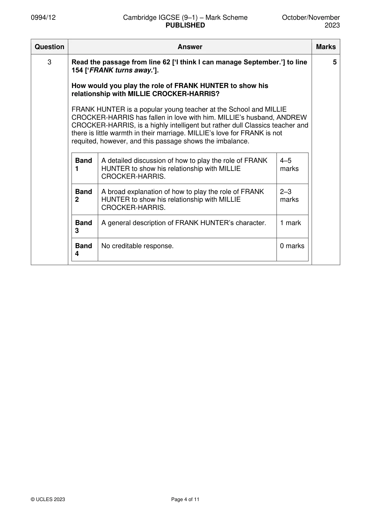 Mark scheme, page 4 of 11
