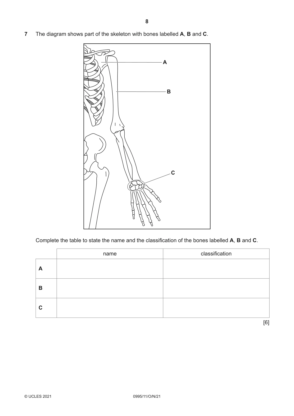 Cambridge IGCSE Physical Education (9-1) 0995 2021 Oct/Nov Paper 1 · Variant 1 question paper, page 8 of 16