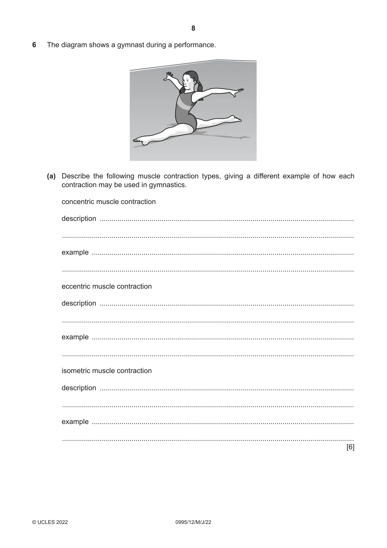 Cambridge IGCSE Physical Education (9-1) 0995 2022 May/June Paper 1 · Variant 2 question paper, page 8 of 20
