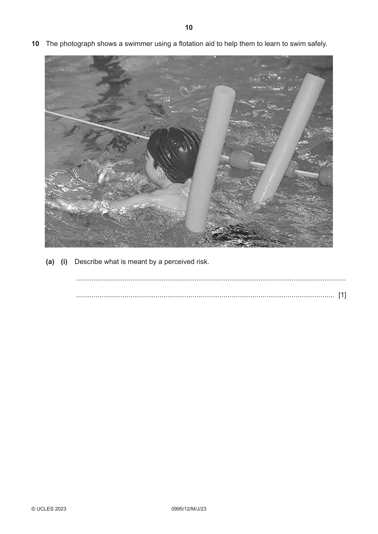 Cambridge IGCSE Physical Education (9-1) 0995 2023 May/June Paper 1 · Variant 2 question paper, page 10 of 20