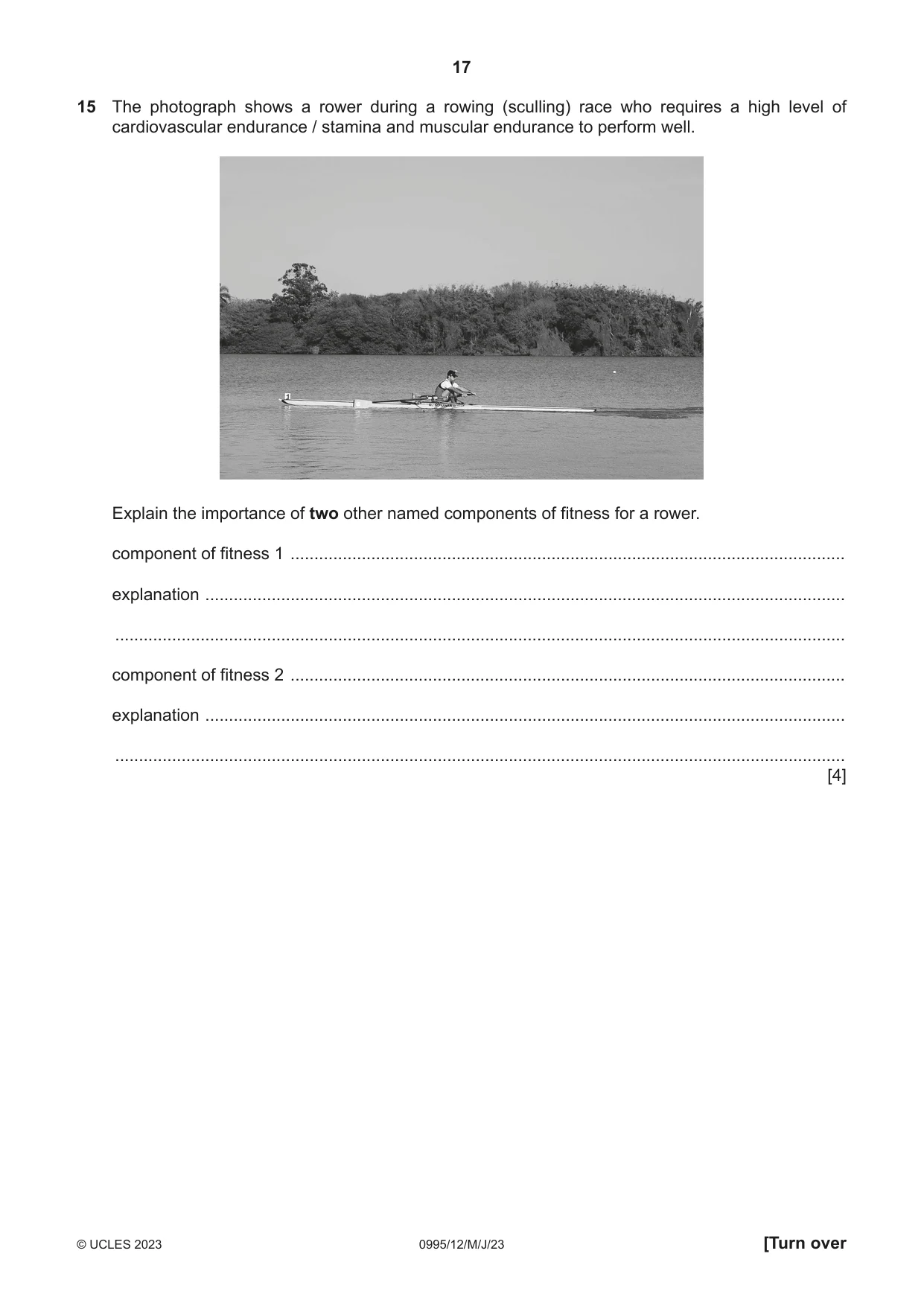 Cambridge IGCSE Physical Education (9-1) 0995 2023 May/June Paper 1 · Variant 2 question paper, page 17 of 20