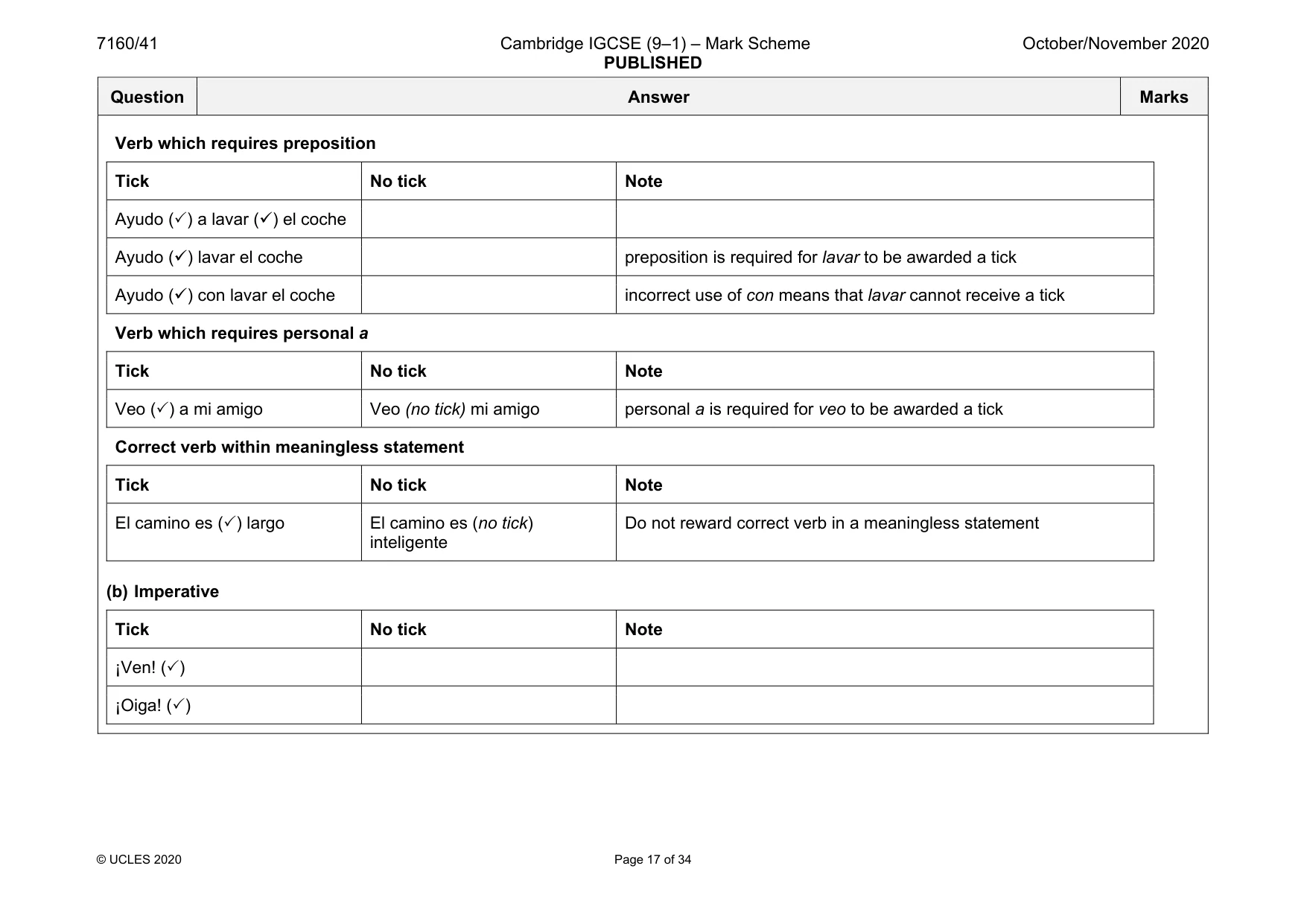 Mark scheme, page 17 of 34