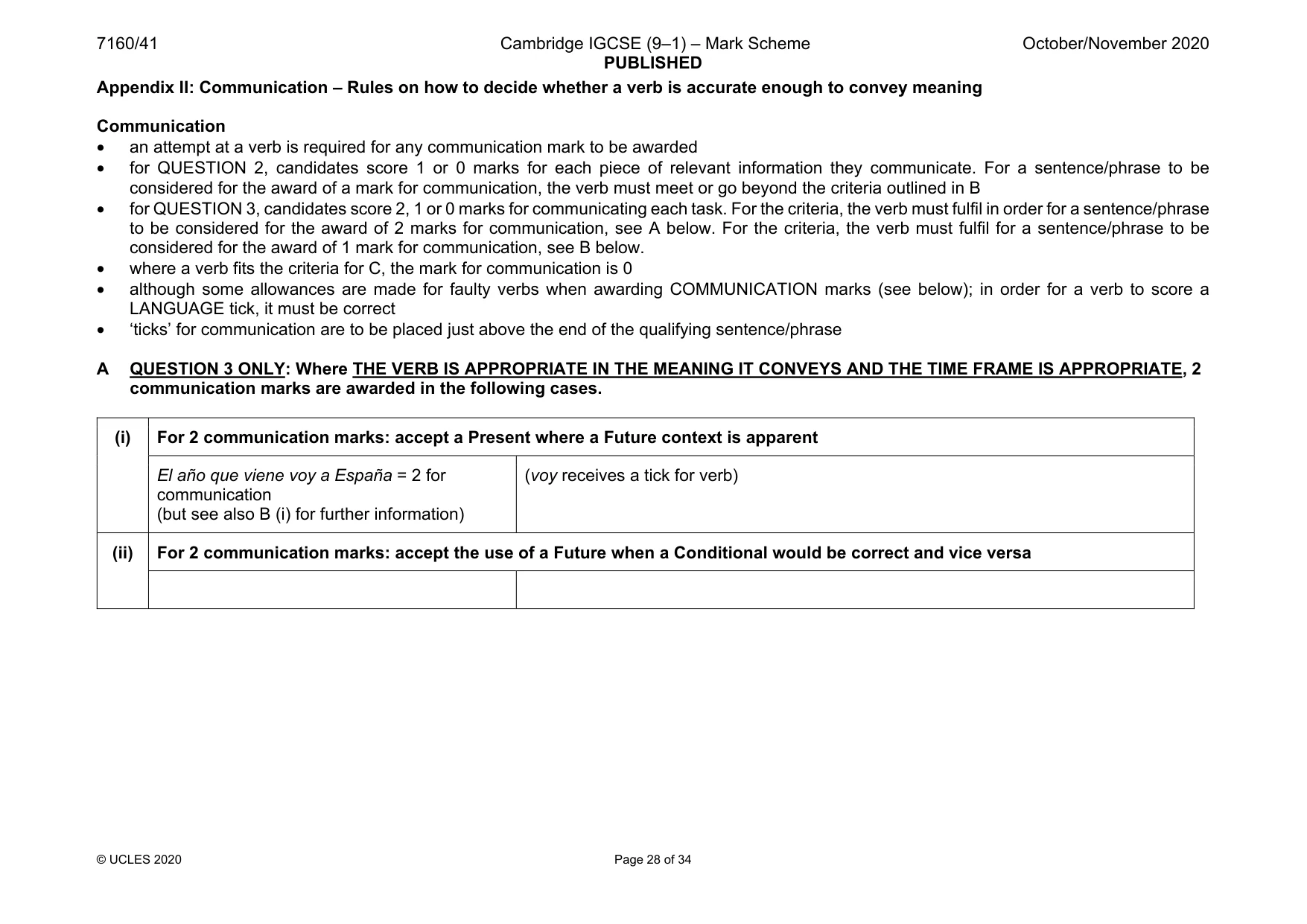 Mark scheme, page 28 of 34
